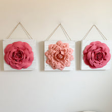 Load image into Gallery viewer, Wall of Roses Farmhouse Flower Wall Decor