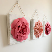 Load image into Gallery viewer, Wall of Roses Farmhouse Flower Wall Decor