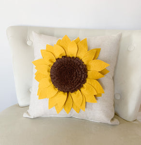 Decorative Sunflower Pillow