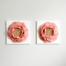 Load image into Gallery viewer, NEW DESIGN Blush Wildflower Boho Style Flower Canvas Wall Hanging Set