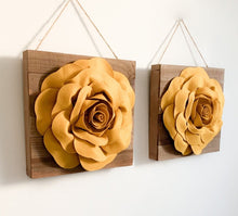 Load image into Gallery viewer, Mustard Rose Farmhouse Wall Decor