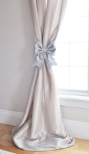 Load image into Gallery viewer, Light Pink Bow Curtain Tie Backs Nursery Curtain Holdbacks - Daisy Manor