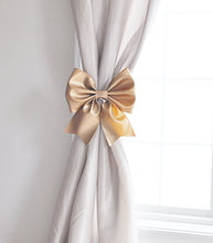 Load image into Gallery viewer, Gold Curtain Tie Backs Large Decorative Curtain Tie Backs - Daisy Manor