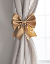 Load image into Gallery viewer, Gold Curtain Tie Backs Large Decorative Curtain Tie Backs - Daisy Manor