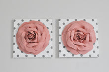 Load image into Gallery viewer, Blush Rose Flower Wall Decor Nursery Set of Two - Daisy Manor
