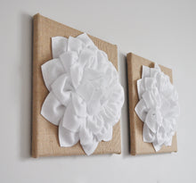 Load image into Gallery viewer, Floral Burlap Wall Decor Canvas Wall Set - Daisy Manor