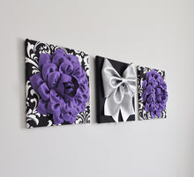 Load image into Gallery viewer, Lavender Flower Canvas Wall Art Set of 3 - Daisy Manor