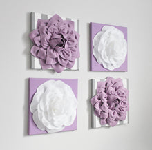 Load image into Gallery viewer, Lilac and White Nursery Wall Art - Daisy Manor