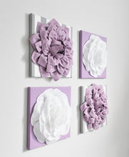 Load image into Gallery viewer, Lilac and White Nursery Wall Art - Daisy Manor
