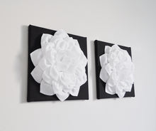 Load image into Gallery viewer, Black and White Wall Art Canvas Set - Daisy Manor