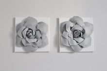 Load image into Gallery viewer, Slate Gray Succulent Wall Art Cavnas Set - Daisy Manor