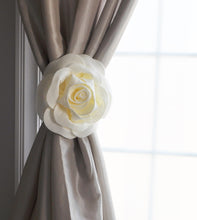 Load image into Gallery viewer, Ivory Rose Curtain Tie Back - Daisy Manor