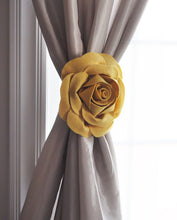 Load image into Gallery viewer, Mellow Yellow Rose Curtain Tieback - Daisy Manor
