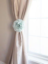 Load image into Gallery viewer, Light Blue Rose Curtain Tieback - Daisy Manor
