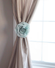Load image into Gallery viewer, Light Blue Rose Curtain Tieback - Daisy Manor
