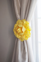 Load image into Gallery viewer, Yellow Dahlia Floral Curtain Tieback - Daisy Manor