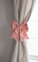 Load image into Gallery viewer, Blush Bow Curtain Tie Curtain Hold Back - Daisy Manor