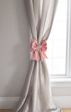 Load image into Gallery viewer, Blush Bow Curtain Tie Curtain Hold Back - Daisy Manor
