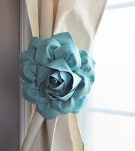 Load image into Gallery viewer, Dahlia Flower Curtain Tie Back Set of Two - Daisy Manor