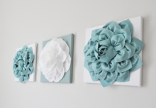 Load image into Gallery viewer, Dusty Blue and White - Daisy Manor