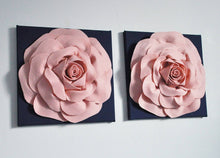 Load image into Gallery viewer, Rose Gold on Navy Wall Art - Daisy Manor