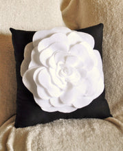 Load image into Gallery viewer, Red Rose on White Pillow 14x14 - Daisy Manor