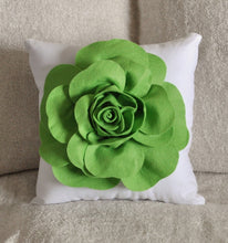 Load image into Gallery viewer, Green Decorative Pillow - Daisy Manor