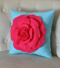 Load image into Gallery viewer, Pink Rose on Brown Pillow 14"x14" Throw Pillow - Daisy Manor