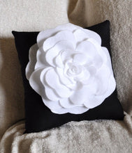 Load image into Gallery viewer, White Rose Aqua Pillow - Daisy Manor