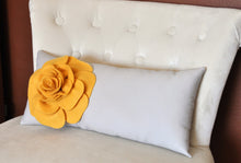 Load image into Gallery viewer, Chevron Lumbar Pillow Coral Dahlia on Gray and White Zig Zag Lumbar Pillow 9 x 16 - Daisy Manor