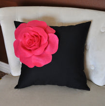 Load image into Gallery viewer, Ivory Corner Rose on Light Pink Pillow 14 X 14 - Decorative Pillow - Throw Pillows - Daisy Manor
