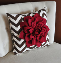 Load image into Gallery viewer, Pillows, Red Pillow, Decorative Throw Pillows,Throw Pillow, Blue Pillows, Decorative Pillows, Cushions, Autumn Decor, Flowe - Daisy Manor