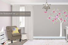 Load image into Gallery viewer, Gray Corner Dahlia on Mustard and White Zigzag Pillow 14 X 14 Chevron Flower - Pillows - Zig Zag Pillows - Daisy Manor
