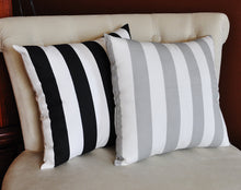 Load image into Gallery viewer, Two Stuffed Stripe Pillows -Choose Your Own Colors- Premier Prints-14 x 14 - Daisy Manor