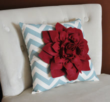 Load image into Gallery viewer, Pillows, Red Pillow, Decorative Throw Pillows,Throw Pillow, Blue Pillows, Decorative Pillows, Cushions, Autumn Decor, Flowe - Daisy Manor