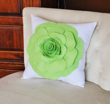 Load image into Gallery viewer, Green Decorative Pillow - Daisy Manor