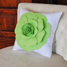 Load image into Gallery viewer, Green Decorative Pillow - Daisy Manor