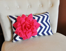 Load image into Gallery viewer, Hot Pink Lumbar Pillow - Daisy Manor