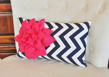 Load image into Gallery viewer, Hot Pink Lumbar Pillow - Daisy Manor