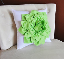 Load image into Gallery viewer, Lime Green Throw Pillow - Daisy Manor