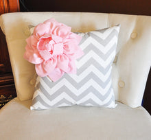 Load image into Gallery viewer, Lt Pink Corner Dahlia Pillow - Daisy Manor