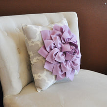Load image into Gallery viewer, Light Yellow Dahlia Flower on Aqua Blue Tarika Pillow Accent Pillow Throw Pillow Toss Pillow - Daisy Manor
