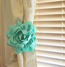 Load image into Gallery viewer, Coral Dahlia Curtain Ties - Daisy Manor