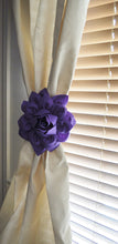 Load image into Gallery viewer, Set Of Two Lavender Flower Curtain Tie Backs Curtain Tiebacks Curtain Holdback -Baby Nursery Window Treatments - Daisy Manor