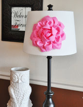 Load image into Gallery viewer, Pink Dahlia Flower Lamp Shade Applique -Lamp Shade Magnetic Flower Embellishment- New Bedbuggs Collection - Daisy Manor
