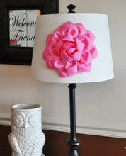 Load image into Gallery viewer, Pink Dahlia Flower Lamp Shade Applique -Lamp Shade Magnetic Flower Embellishment- New Bedbuggs Collection - Daisy Manor
