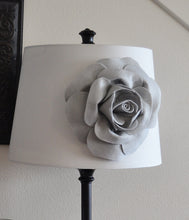 Load image into Gallery viewer, Gray Dahlia Lampshade Flower Accessory Magnet -Lamp Shade Flower Embellishment- New Collection - Daisy Manor