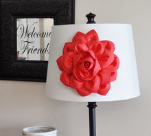 Load image into Gallery viewer, Lamp Shade Coral Dahlia Flower Magnetic Accessory -Decorative Lighting- - Daisy Manor