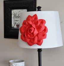 Load image into Gallery viewer, Lamp Shade Coral Dahlia Flower Magnetic Accessory -Decorative Lighting- - Daisy Manor
