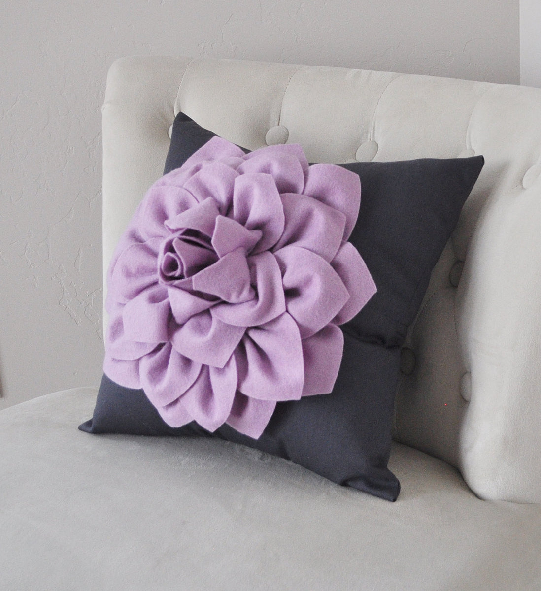 Pillow Flower Pillow Decorative Pillow Purple Pillows Decorative T Daisy Manor